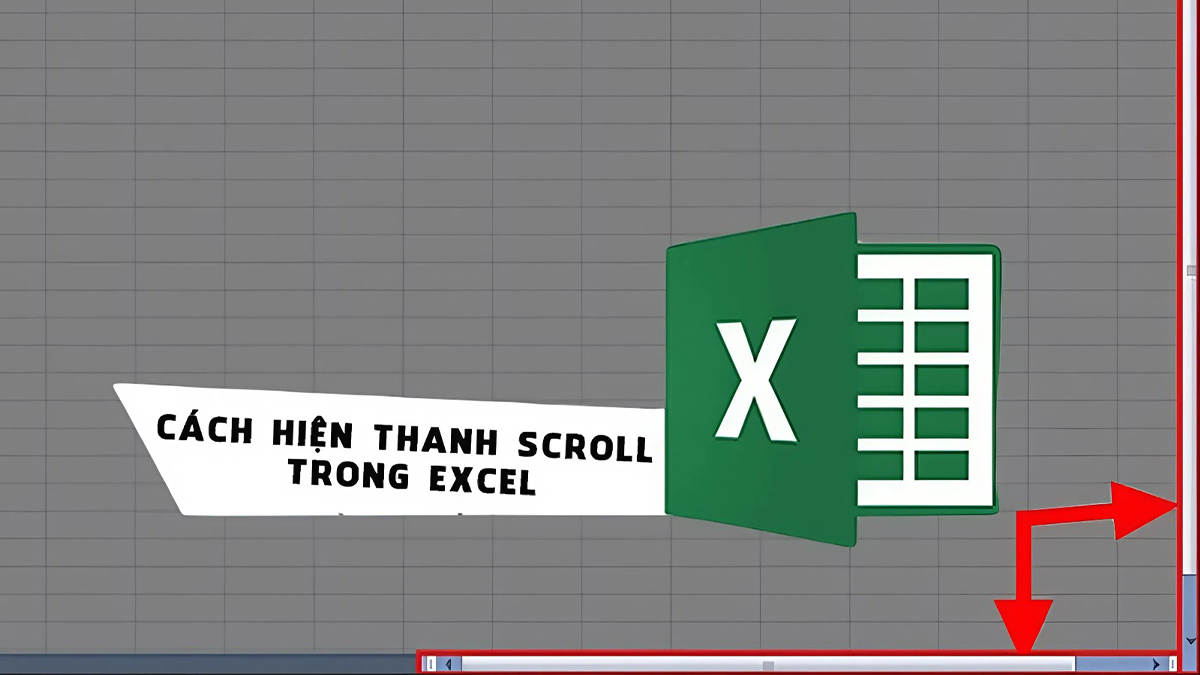 Làm thế nào để hiển thị thanh cuộn trong Excel bị ẩn?